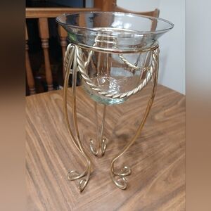 Elegant Gold Candle Holder